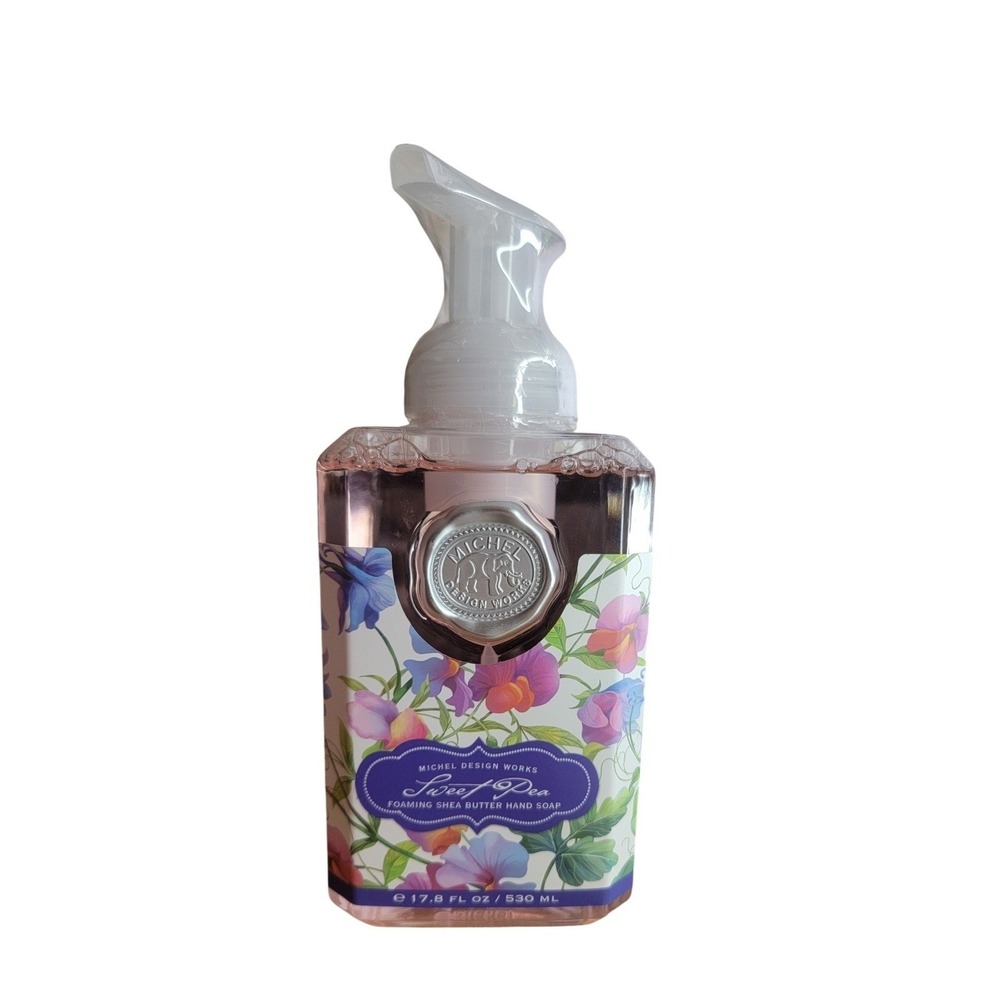 Michel‎ Design Works Sweet Pea Foaming Hand Soap Shea Butter Aloe Vera 17.8 oz